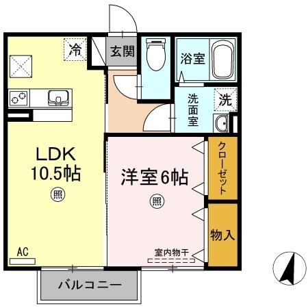 2階の間取り図