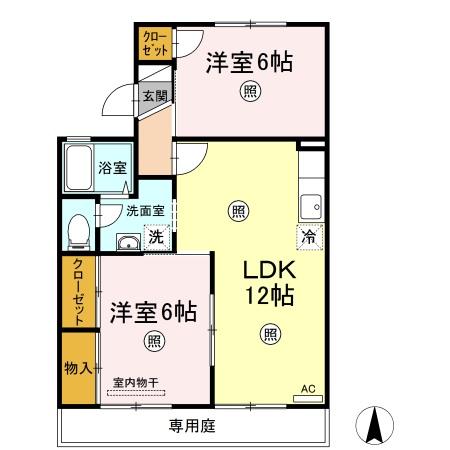 1階の間取り図