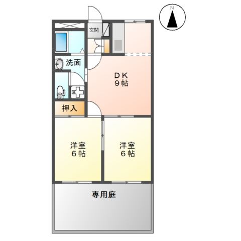 1階の間取り図