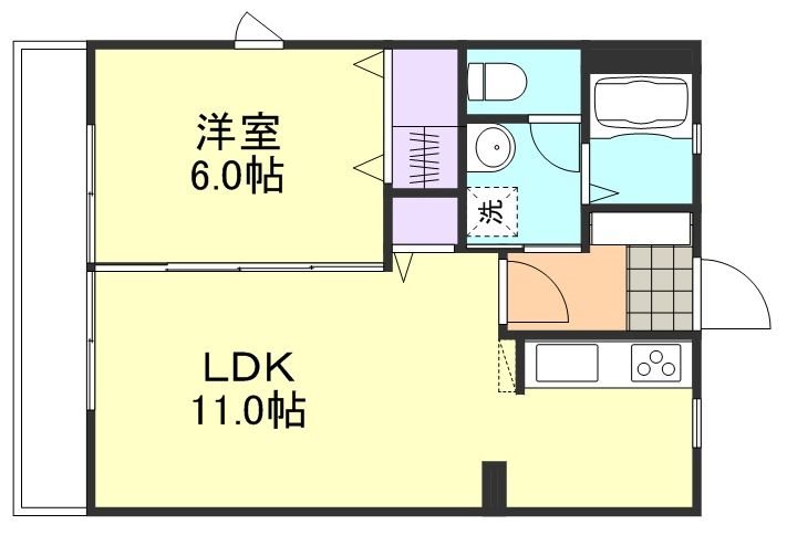 1階の間取り図