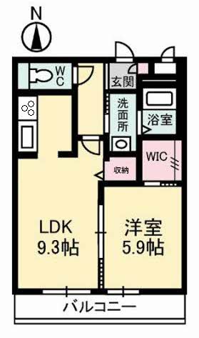 1階の間取り図