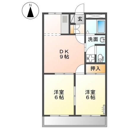 2階の間取り図