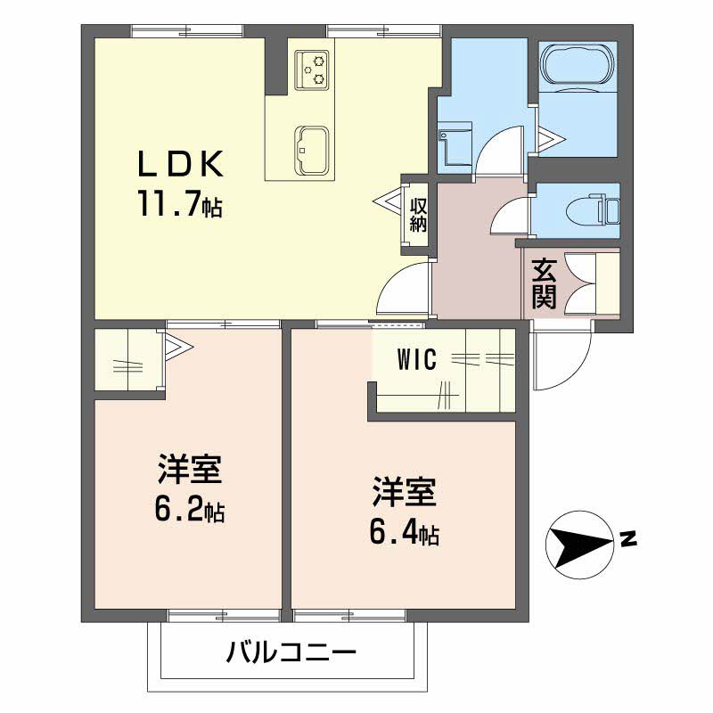 1階の間取り図