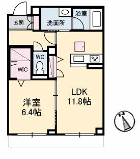 1階の間取り図