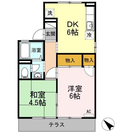 1階の間取り図