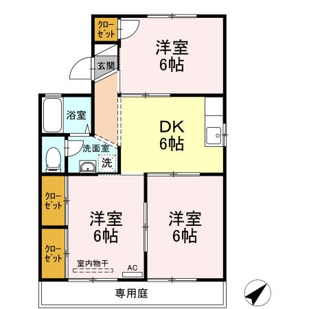 1階の間取り図
