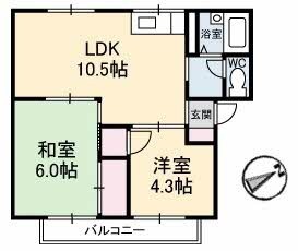 2階の間取り図