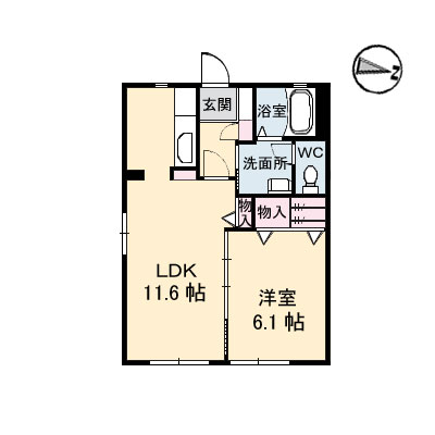1階の間取り図