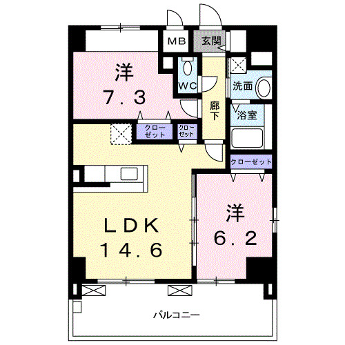 14階の間取り図