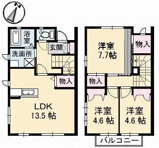 1階の間取り図
