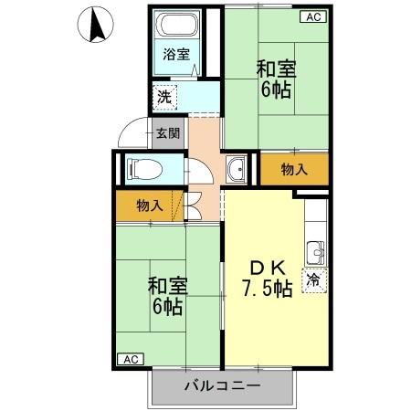 2階の間取り図