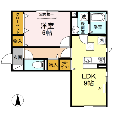 1階の間取り図