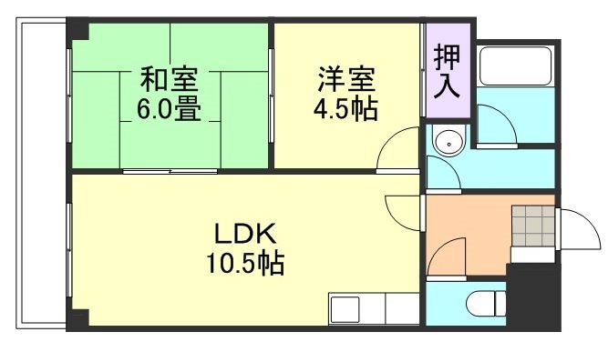 6階の間取り図