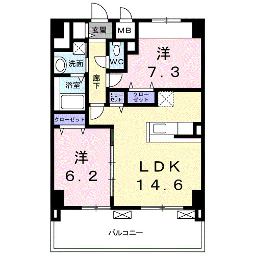 14階の間取り図