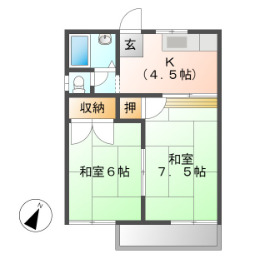 2階の間取り図