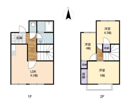 1階の間取り図