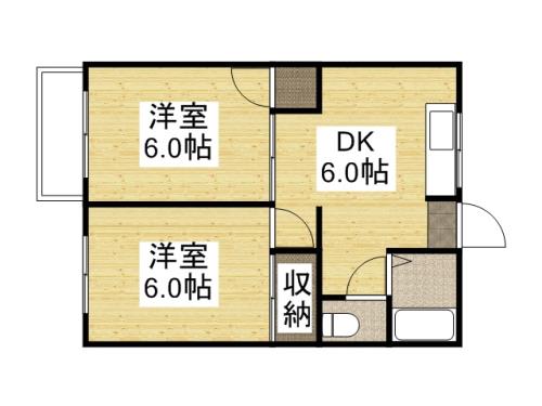 2階の間取り図