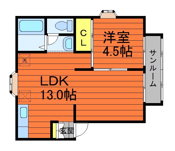 1階の間取り図