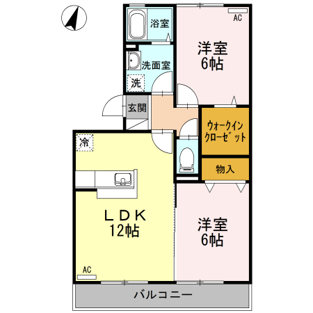 1階の間取り図