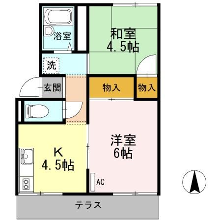 1階の間取り図