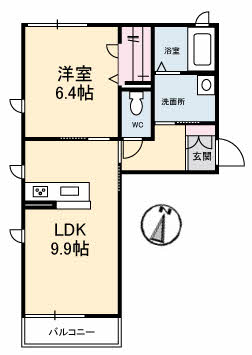 2階の間取り図