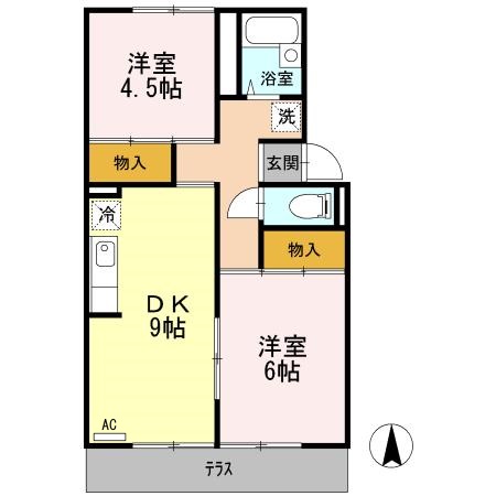 2階の間取り図