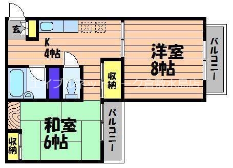 2階の間取り図