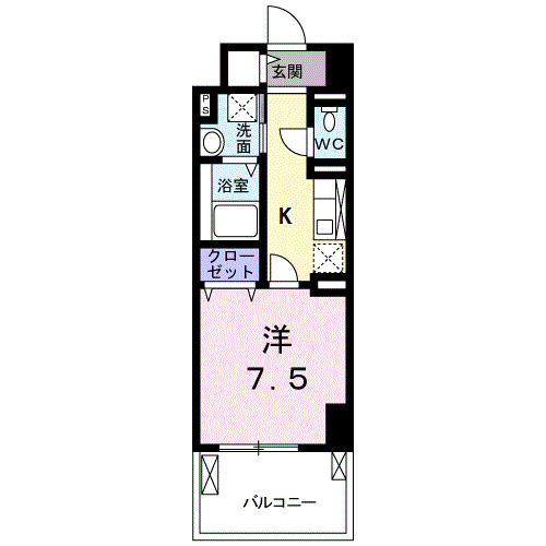 8階の間取り図