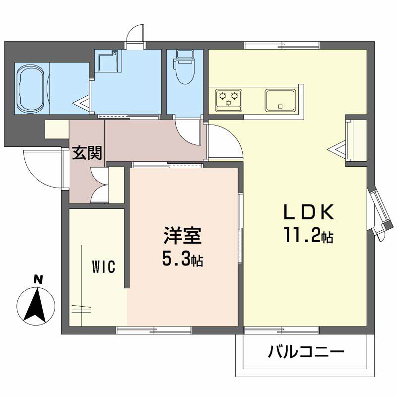 1階の間取り図