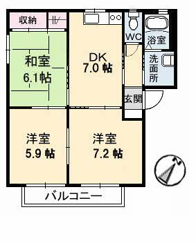 2階の間取り図