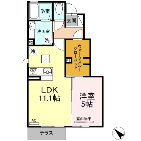 1階の間取り図