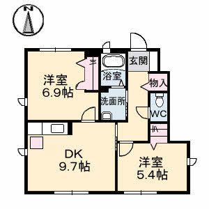 1階の間取り図