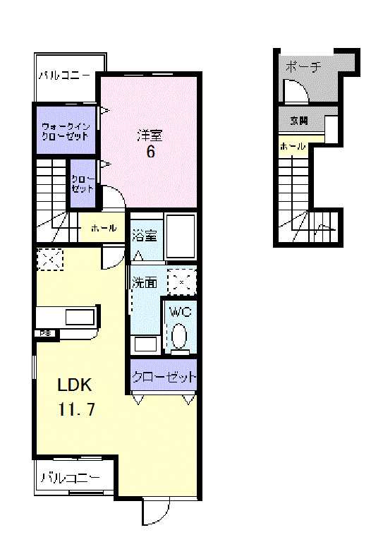 2階の間取り図
