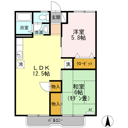 2階の間取り図