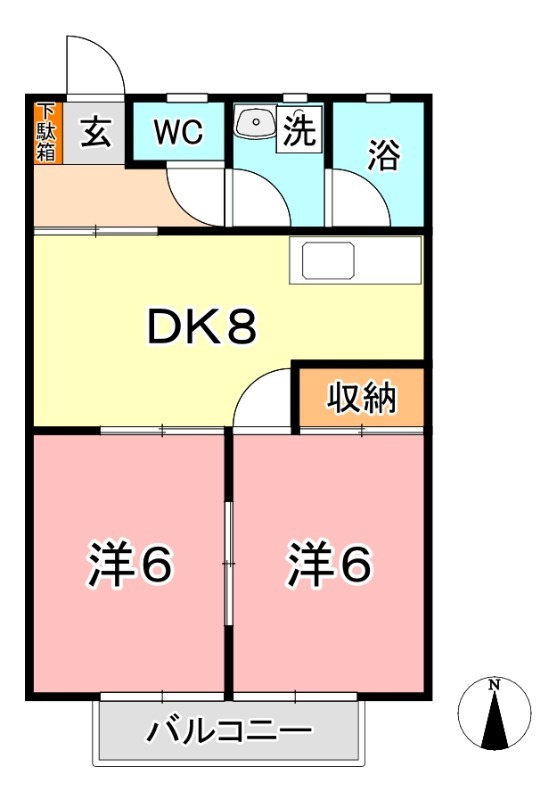 2階の間取り図
