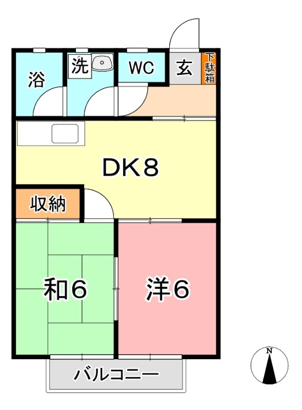 2階の間取り図