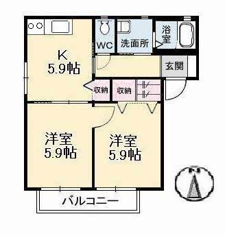 1階の間取り図
