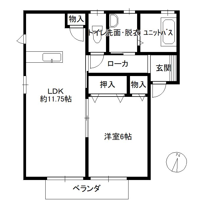 2階の間取り図