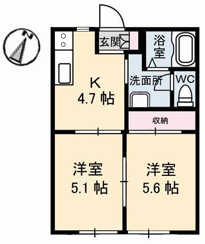 1階の間取り図