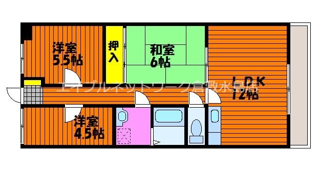 2階の間取り図