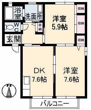 1階の間取り図