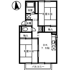 2階の間取り図