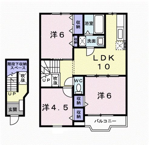 2階の間取り図