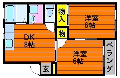 2階の間取り図