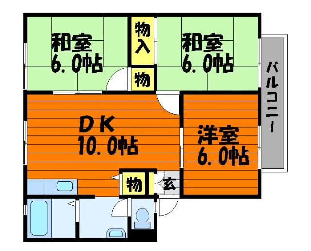 2階の間取り図