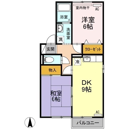 2階の間取り図