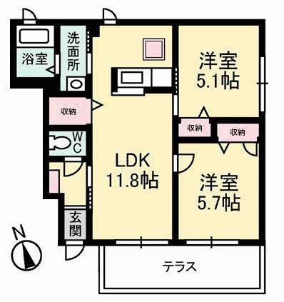 1階の間取り図