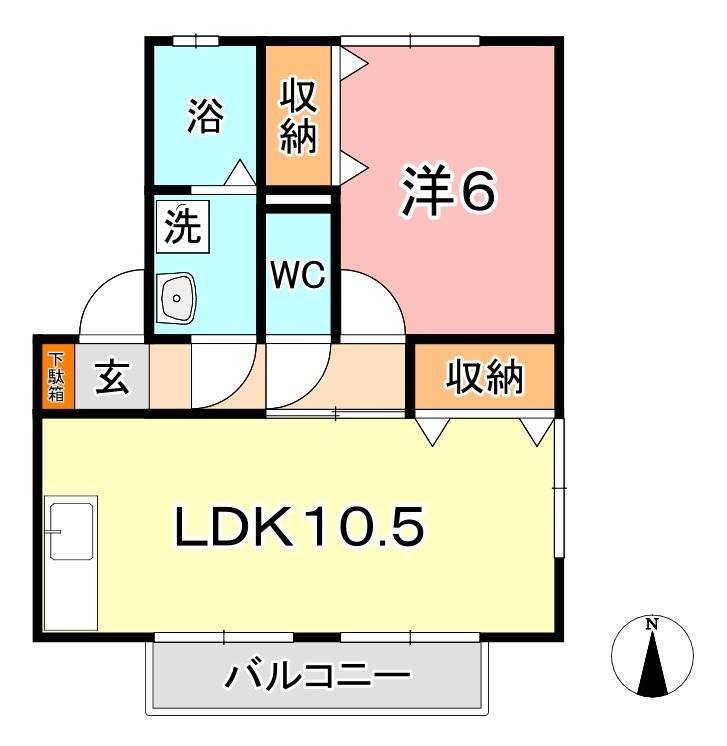 1階の間取り図