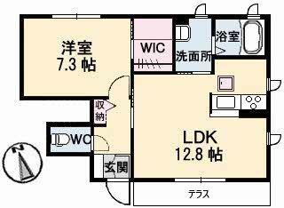 1階の間取り図