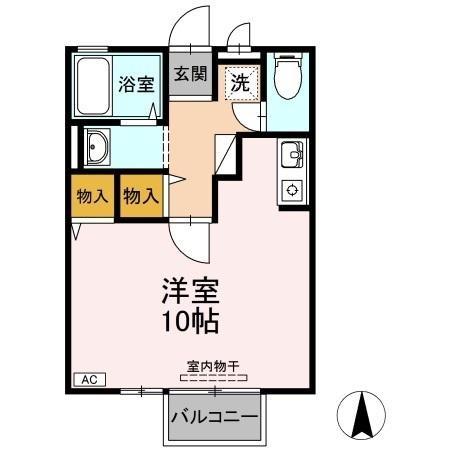 2階の間取り図